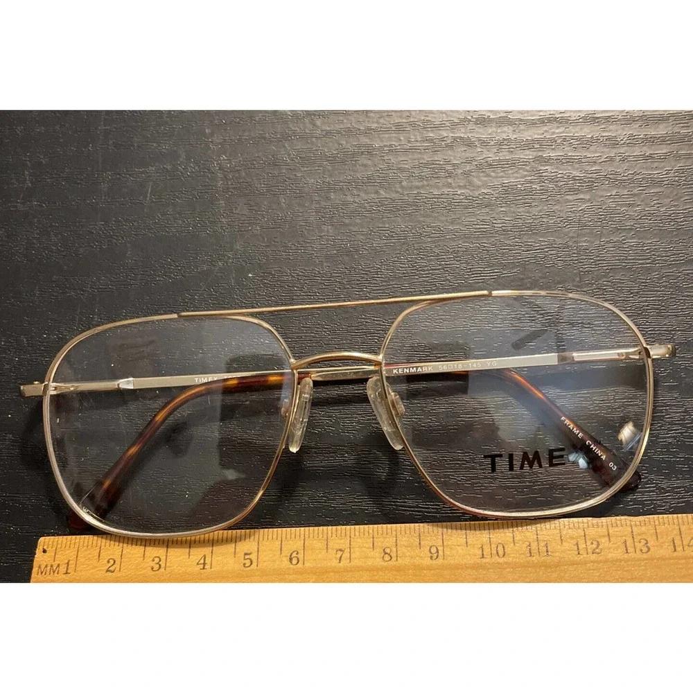 Kenmark Timex Mens Eyeglass Frame YG T203 56-18-145 NOS